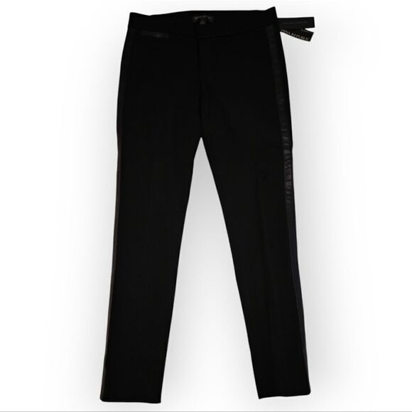 NWT BANANA REPUBLIC SLOAN BLACK SLIM ANKLE FIT STRETCH PANTS SIZE 2 - Picture 2 of 11